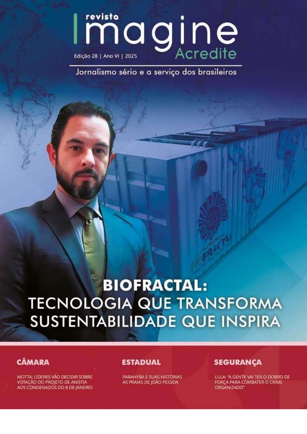 Capa da Revista Imagine Acredite com reportagem sobre a BioFractal